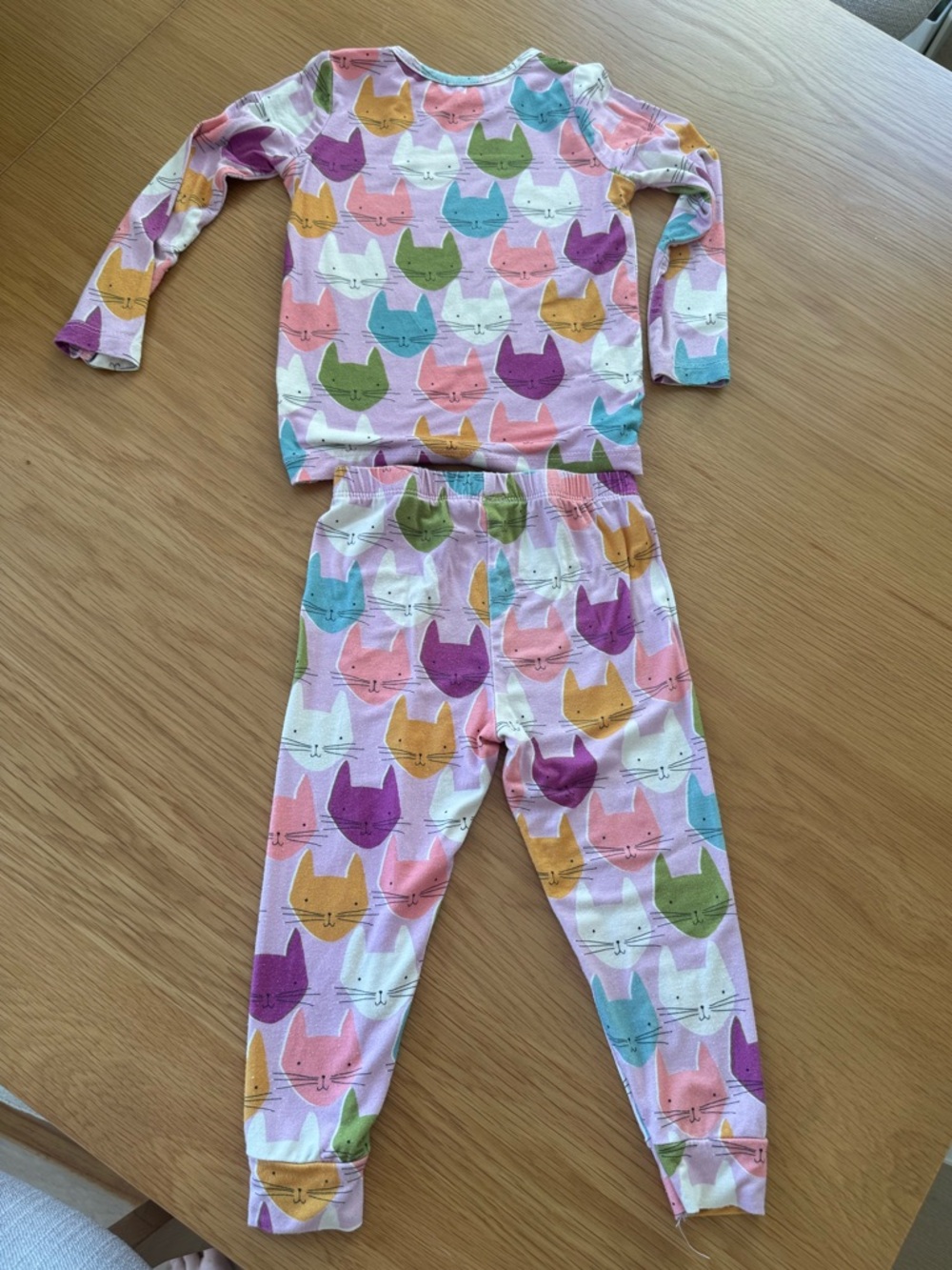 Pink Chicken Kitty Bamboo Pajama Set